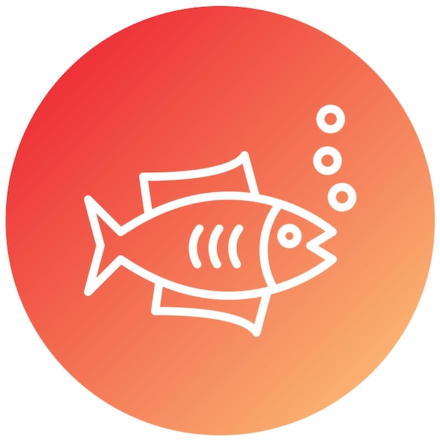 Vector Design Tuna Icon Style
