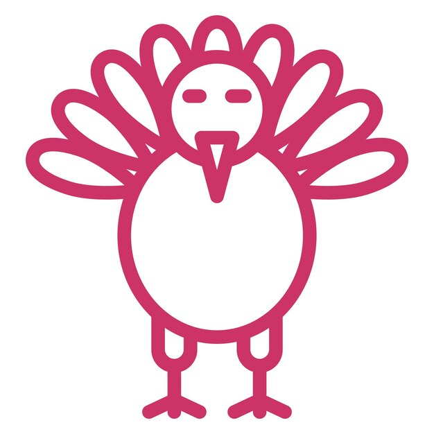 Vector Design Turkey Icon Style