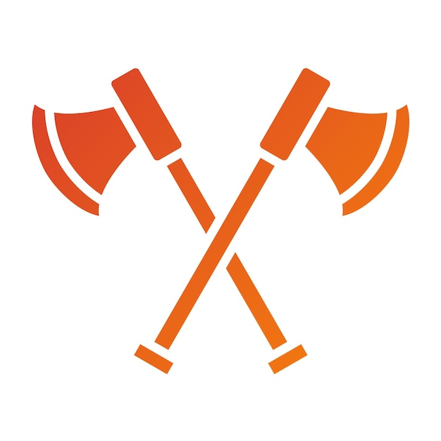 Vector Design Two Axes Icon Style