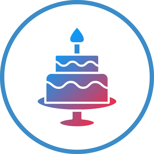 Vettore vector design two layered cake icon style