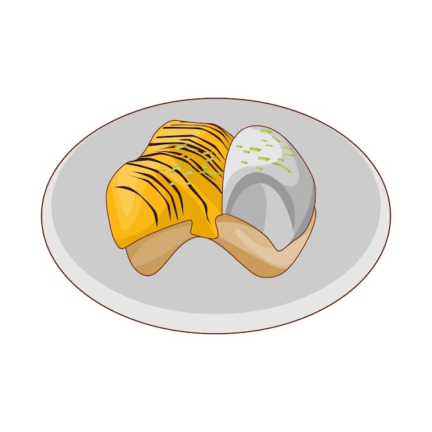 vector design of typical latin american dessert or sweet