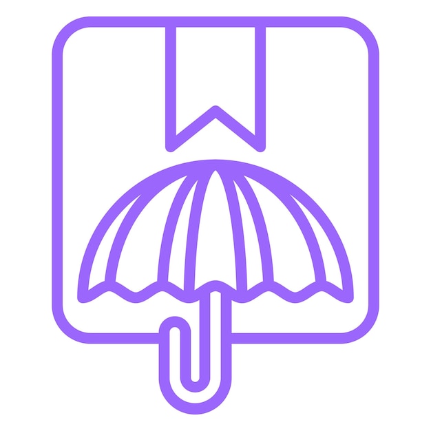 Vector vector design umbrella icon style