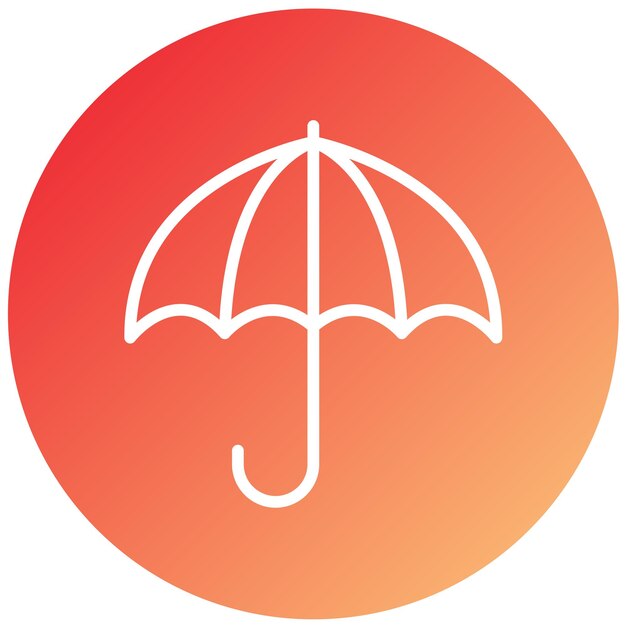 vector design umbrella icon style