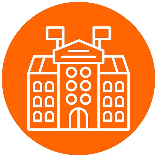 Vector Design University Icon Style