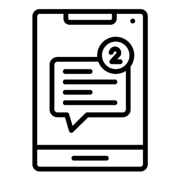 Vector Design Unread Messages Icon Style