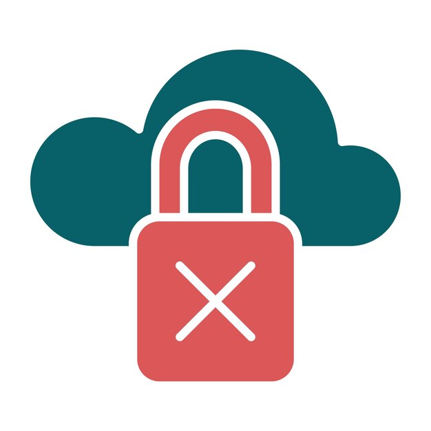 Vector vector design unsecure icon style