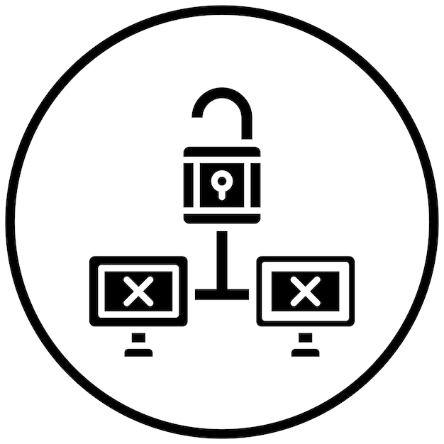 Vector Design Unsecure Icon Style