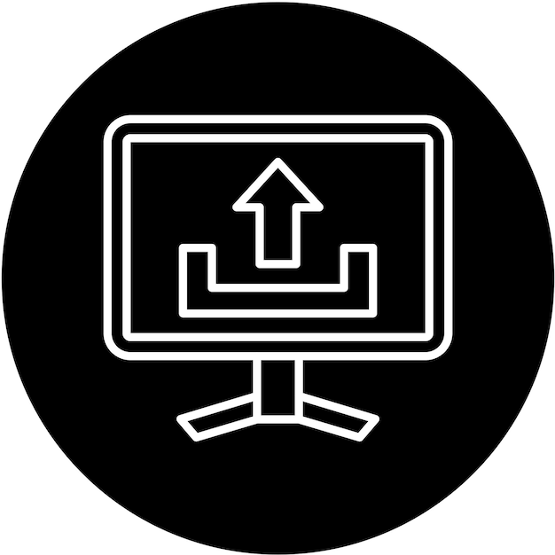 터 디자인 업로드 아이콘 스타일