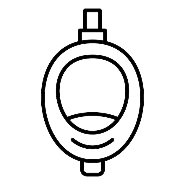 Vector Design Urinal Toilet Icon Stijl