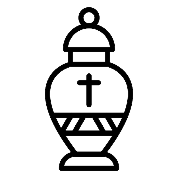 Vector design urn icon style