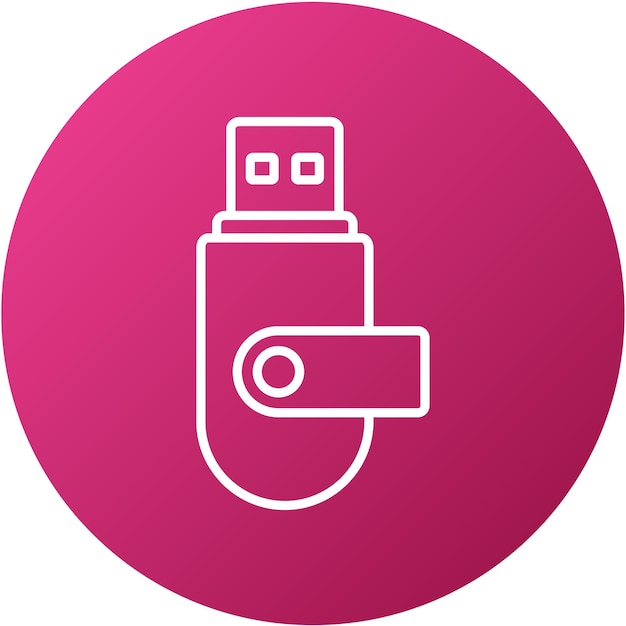 Vector design usb flash drive icon style