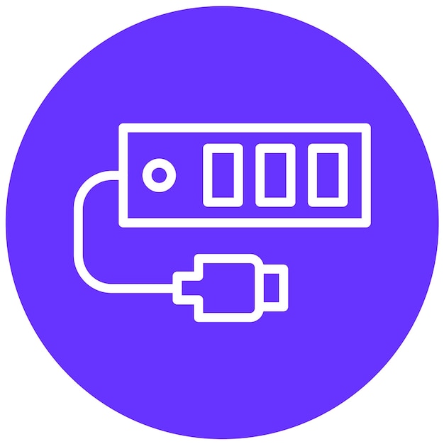 Vector Design USB Hub Icon Style