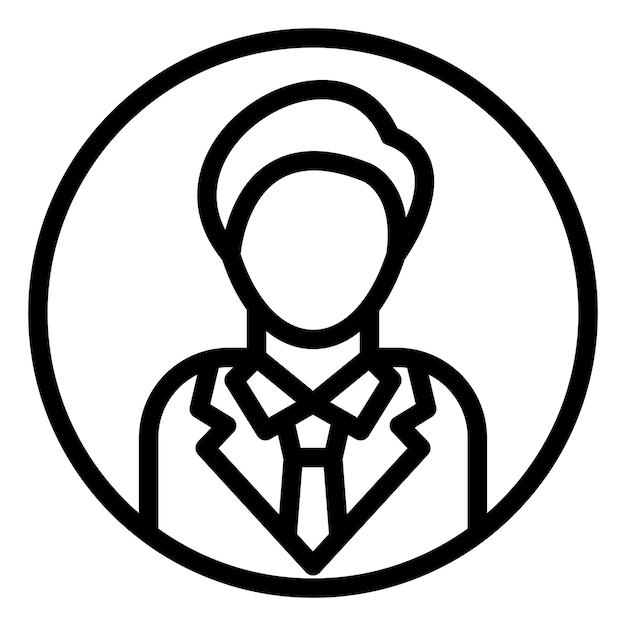 Vector Design User Profile Icon Style