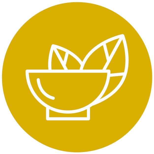 Vector vector design vegan cuisine icon style