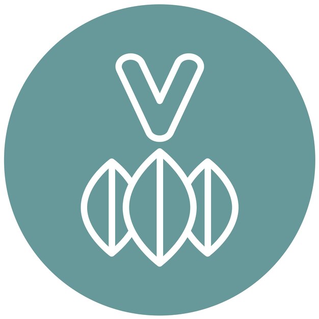 Vector vector design vegan menu icon style