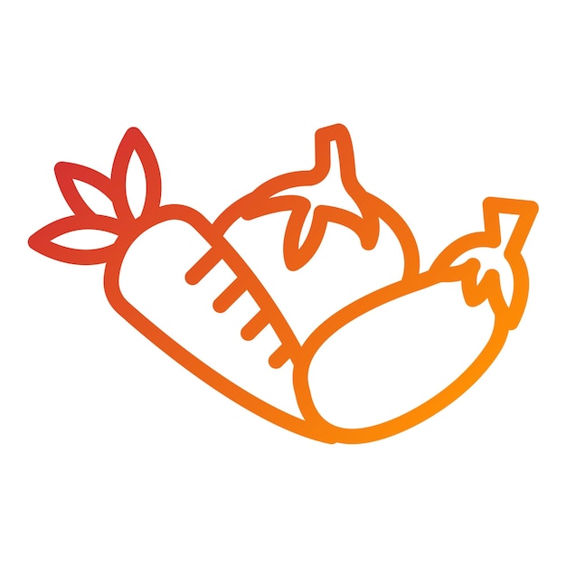 Vector Design Vegetable Icon Style