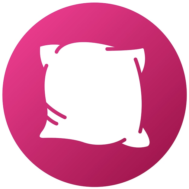 Vector Design Velvet Pillow Icon Stijl