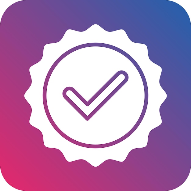 Vector design verified badge icon style