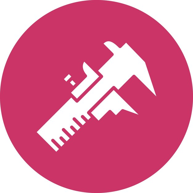 Vector Design Vernier Caliper Icon Stijl