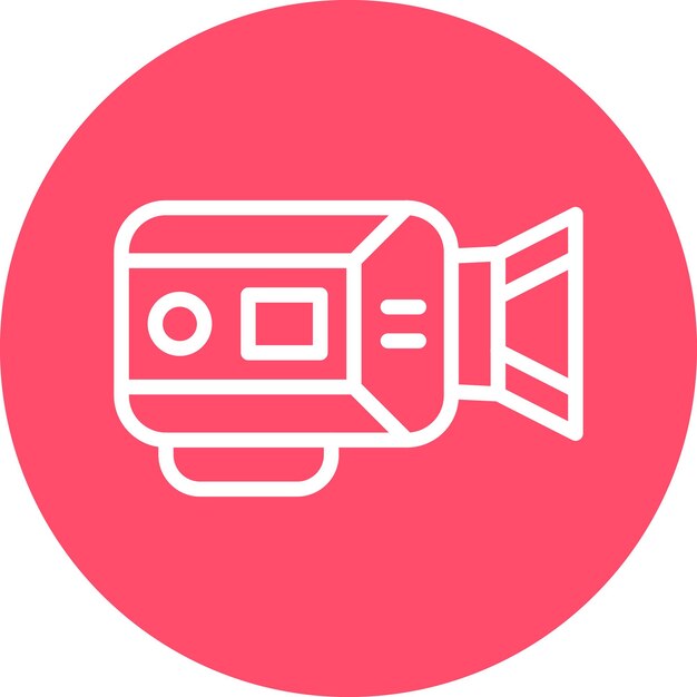 Vector Design Video Camera Icon Stijl