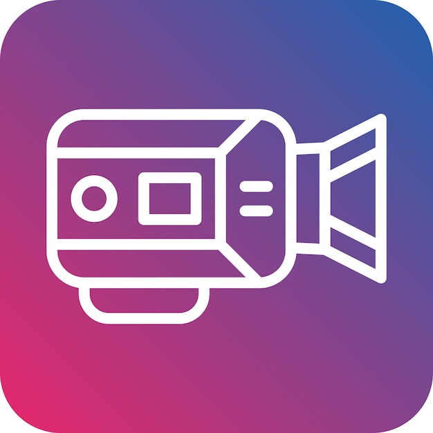 Vector Design Video Camera Icon Stijl
