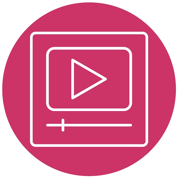 Vector Design Video Icon Style