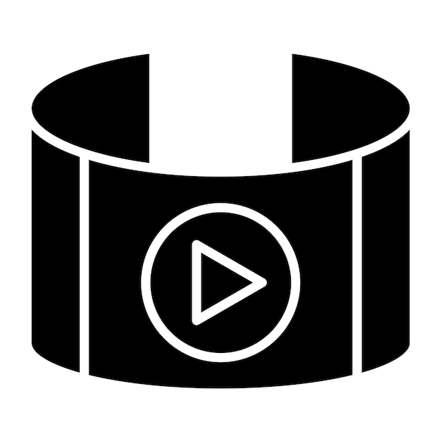 Vector design video player icon style