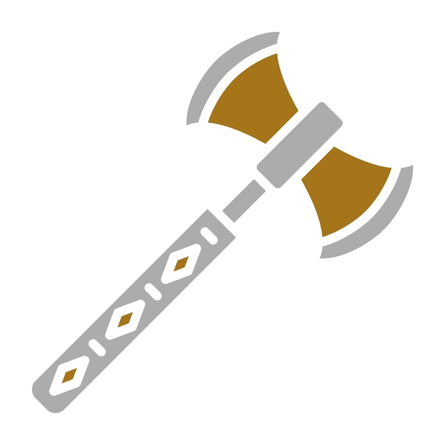 Вектор Векторный дизайн viking axe icon style