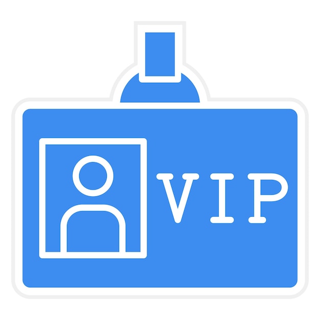 터 디자인 VIP 패스 아이콘 스타일