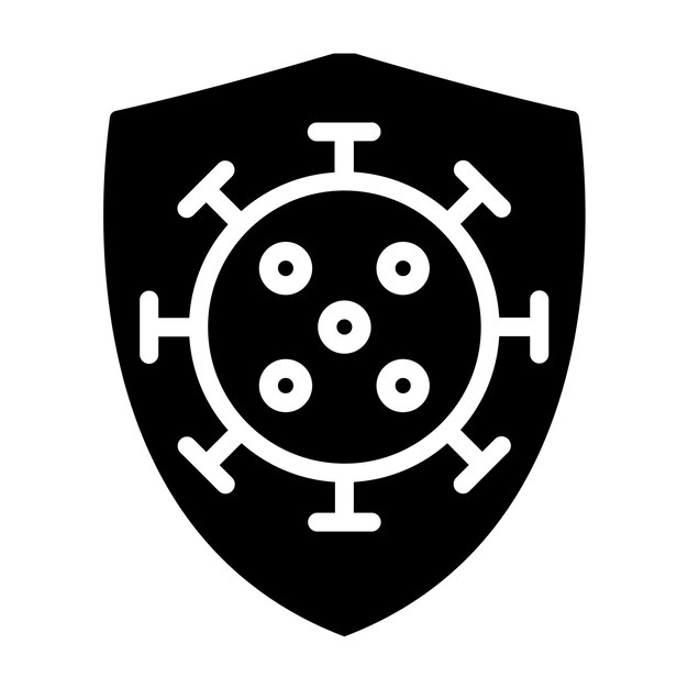 Vector vector design virus blocker icon stijl