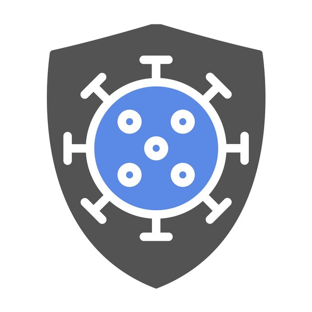 Vector vector design virus blocker icon stijl