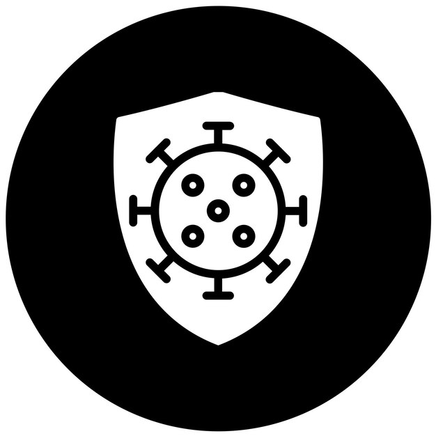 Vector Design Virus Blocker Icon Stijl