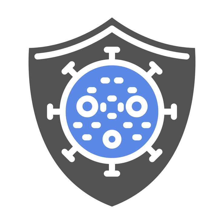 Vector vector design virus protection icon style
