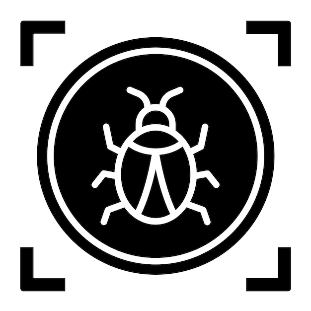 Vector Design Virus Scan Icon Style