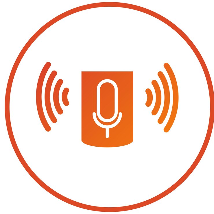 वेक्टर vector design voice assistant icon style