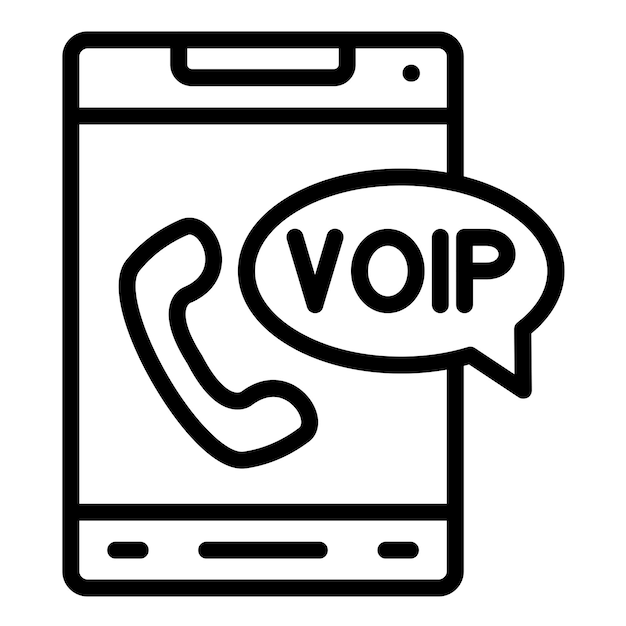 Vector Design VoIP Icon Style