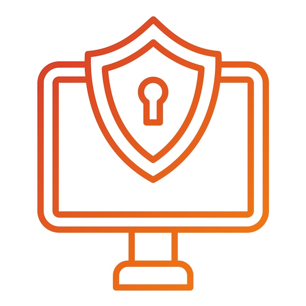 Vector vector design vpn icon style