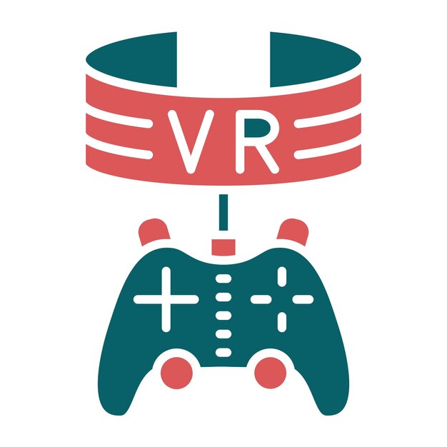 Vector Design Vr Game Icon Style