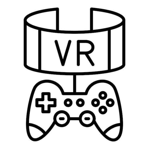 Vector Design Vr Game Icon Style