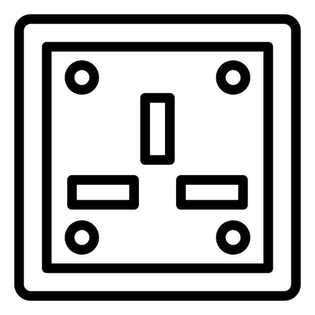 vector design wall socket icon style