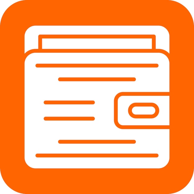 Vector Design Wallet Icon Stijl