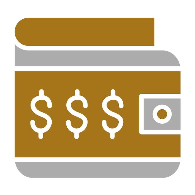 Vector Design Wallet Icon Stijl