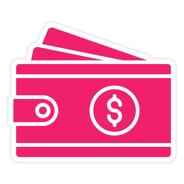Vector Design Wallet Icon Stijl
