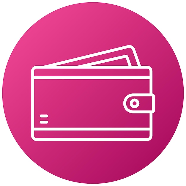 Vector Design Wallet Icon Stijl