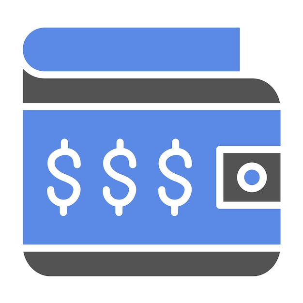 Vector Design Wallet Icon Stijl