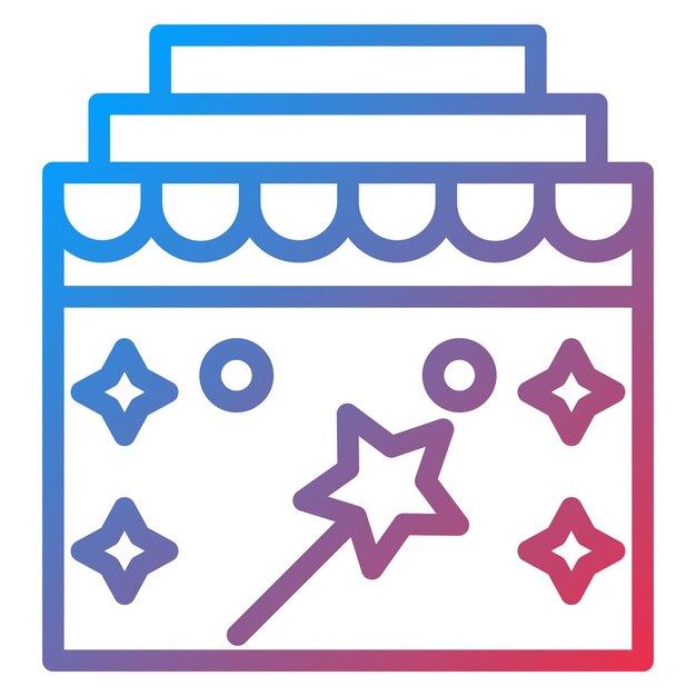 Vector vector design wand icon style