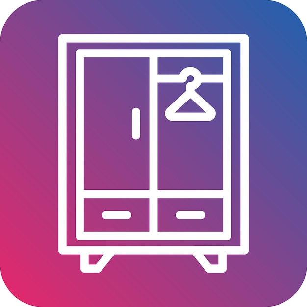 Vector Design Wardrobe Icon Style