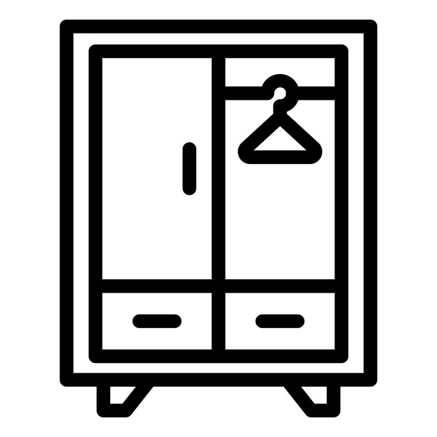 Vector Design Wardrobe Icon Style