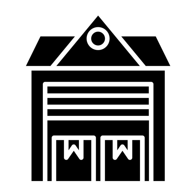 Vector Design Warehouse Icon Stijl