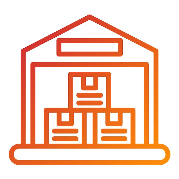 Вектор Векторный дизайн warehouse icon style